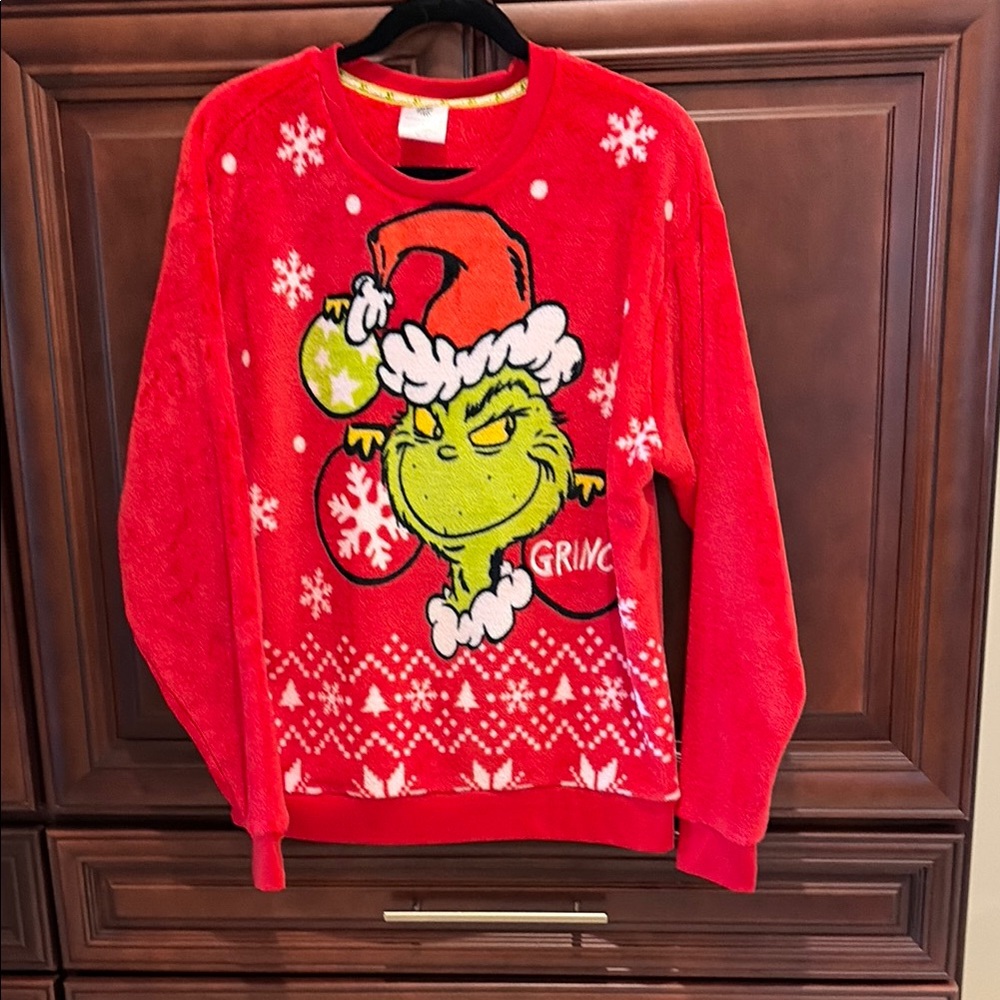 Grinch Red Christmas Sweater